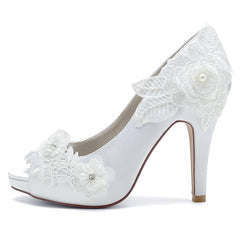 Stiletto Heel 10cm Silk-Like Shoes CK0374 - COCOMELODY