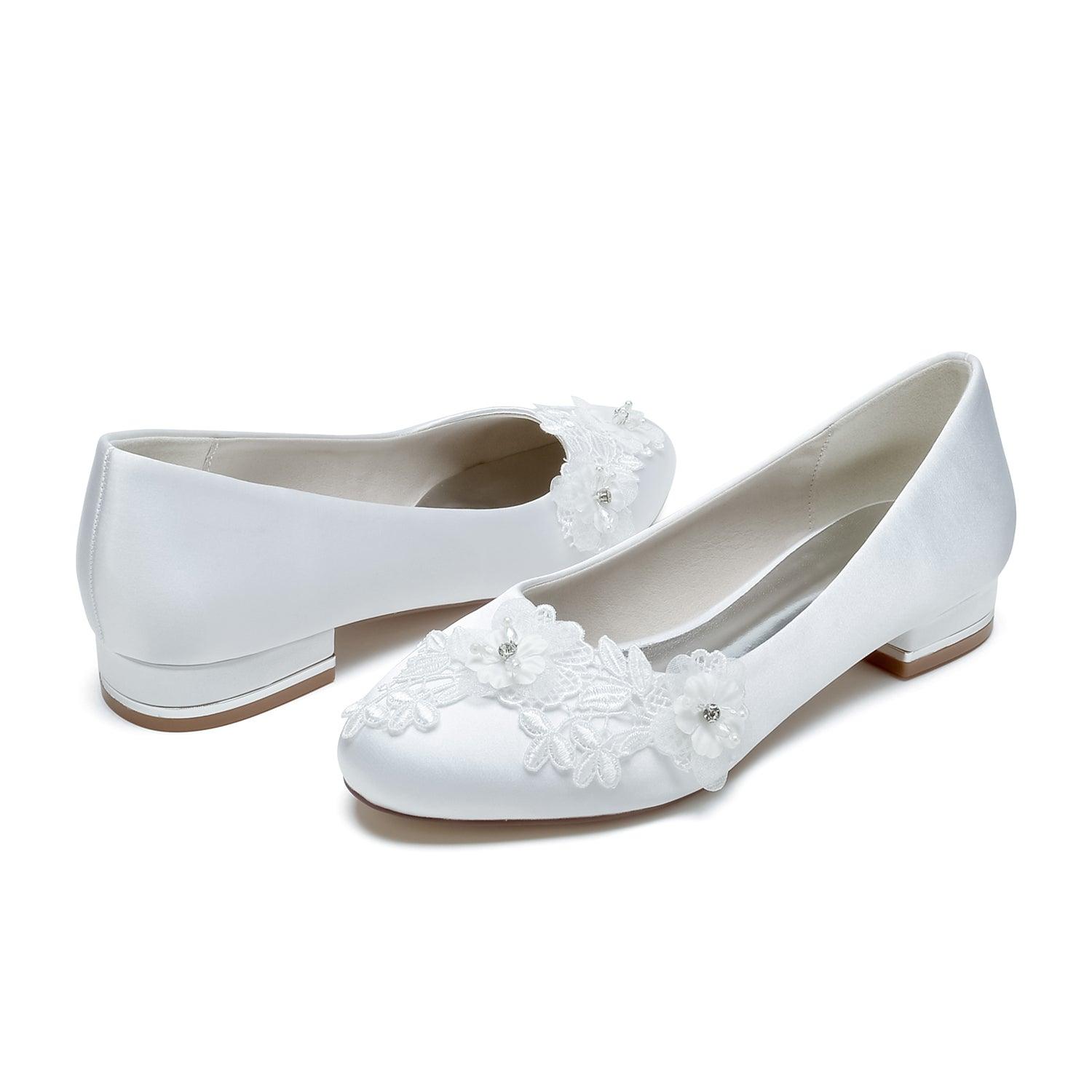 Flat Heel 2.5cm Silk-Like Shoes CK0375 - COCOMELODY