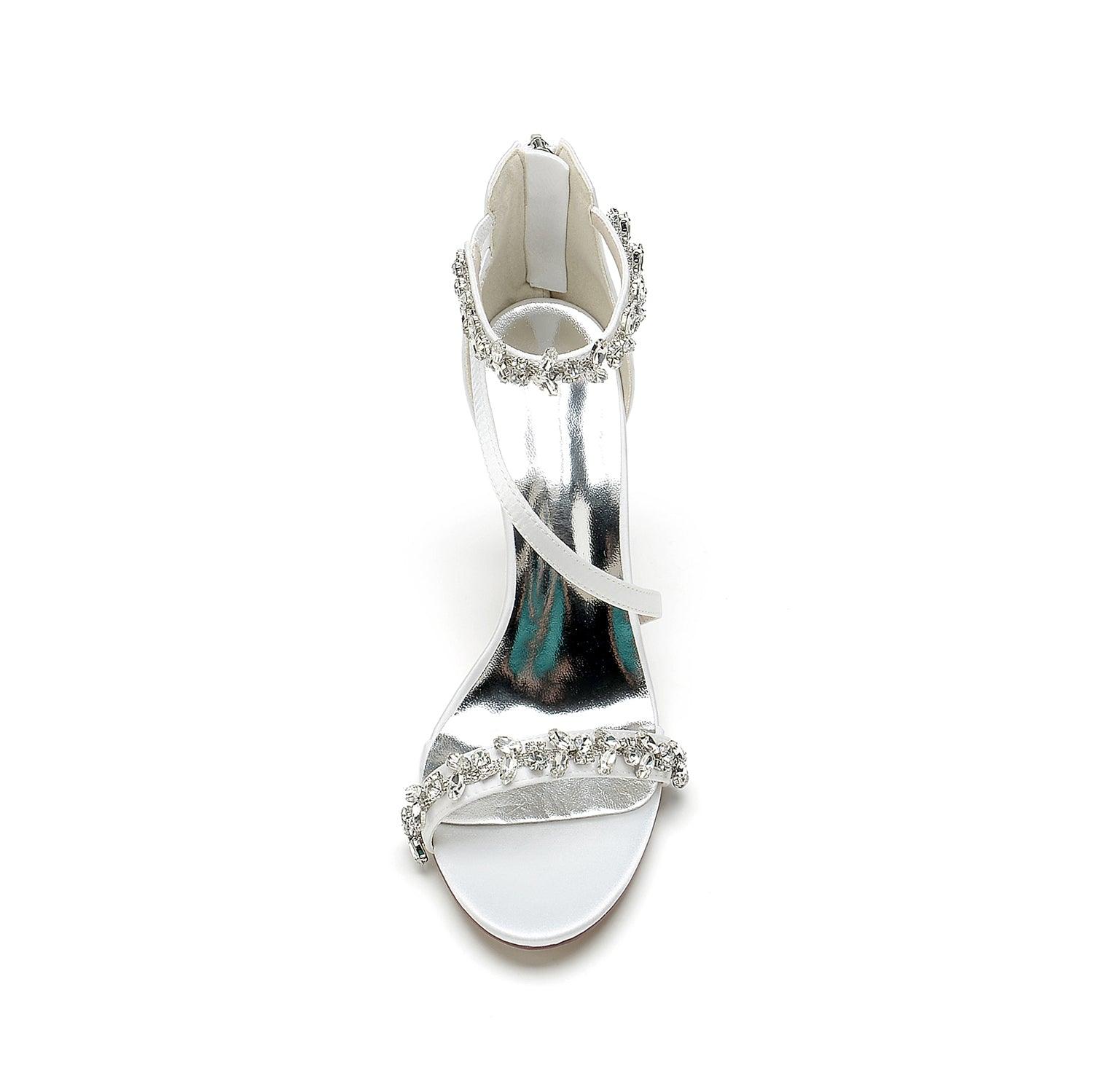Stiletto Heel 9.5cm Silk-Like Shoes CK0391 - COCOMELODY