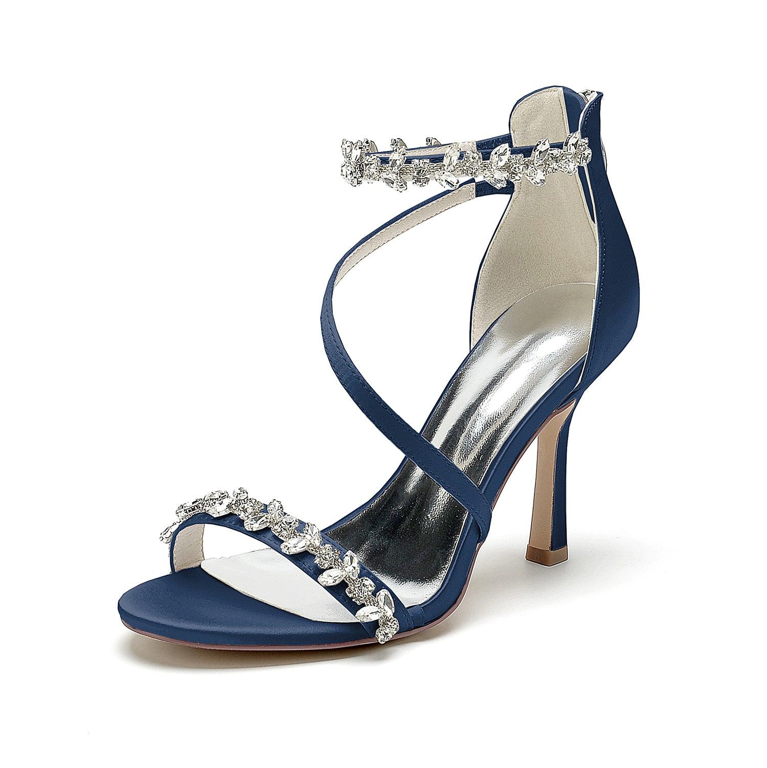 Stiletto Heel 9.5cm Silk-Like Shoes CK0391 - COCOMELODY