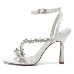 Stiletto Heel 9.5cm Silk-Like Shoes CK0392 - COCOMELODY