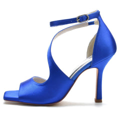 Stiletto Heel 9.5cm Silk-Like Shoes CK0394 - COCOMELODY
