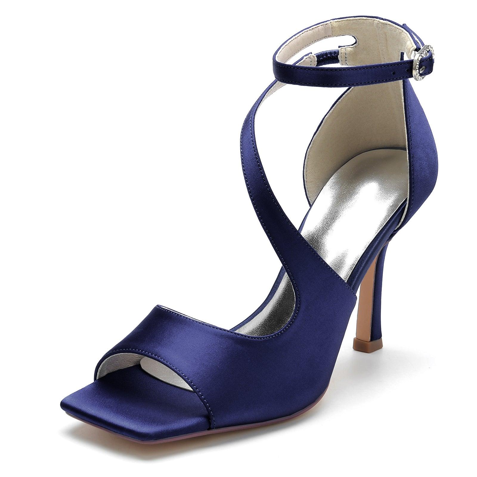 Stiletto Heel 9.5cm Silk-Like Shoes CK0394 - COCOMELODY
