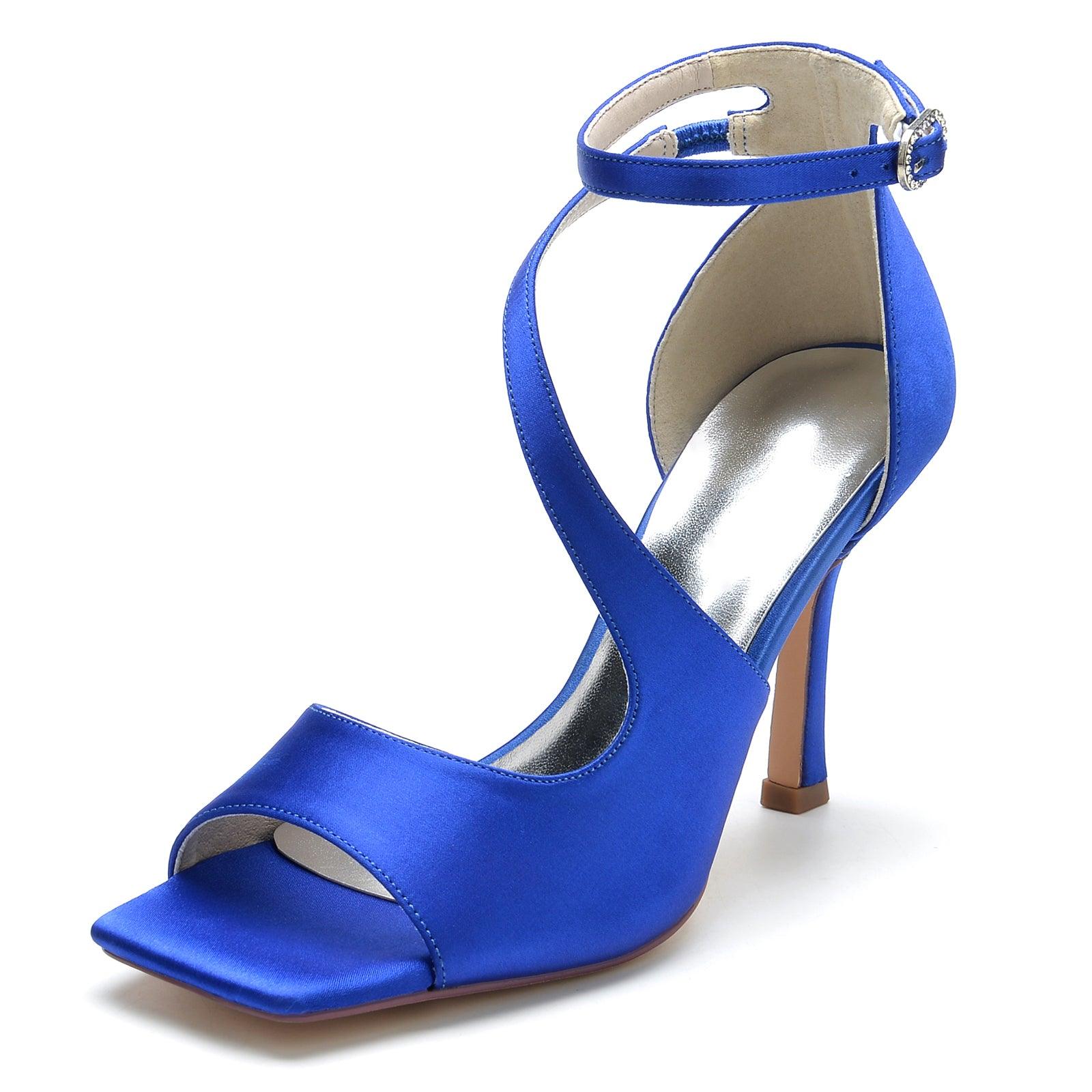 Stiletto Heel 9.5cm Silk-Like Shoes CK0394 - COCOMELODY