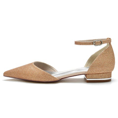 Flat Heel 2.5cm Glitter Shoes CK0408 - COCOMELODY