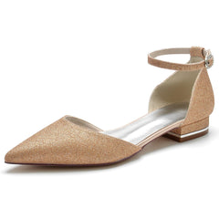 Flat Heel 2.5cm Glitter Shoes CK0408 - COCOMELODY