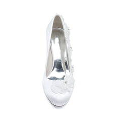 Chunky Heel 6cm Silk-Like Shoes CK0413 - COCOMELODY