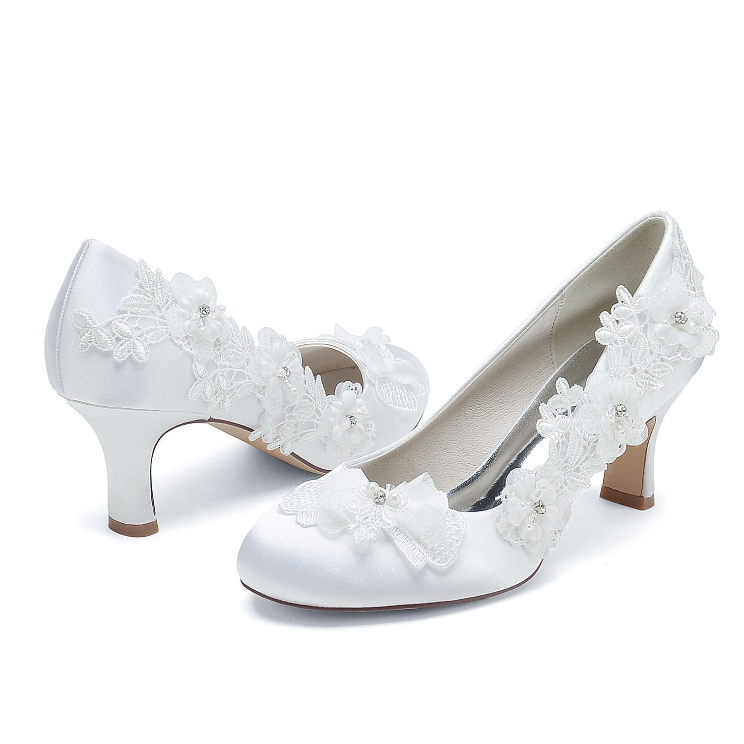 Chunky Heel 6cm Silk-Like Shoes CK0413 - COCOMELODY