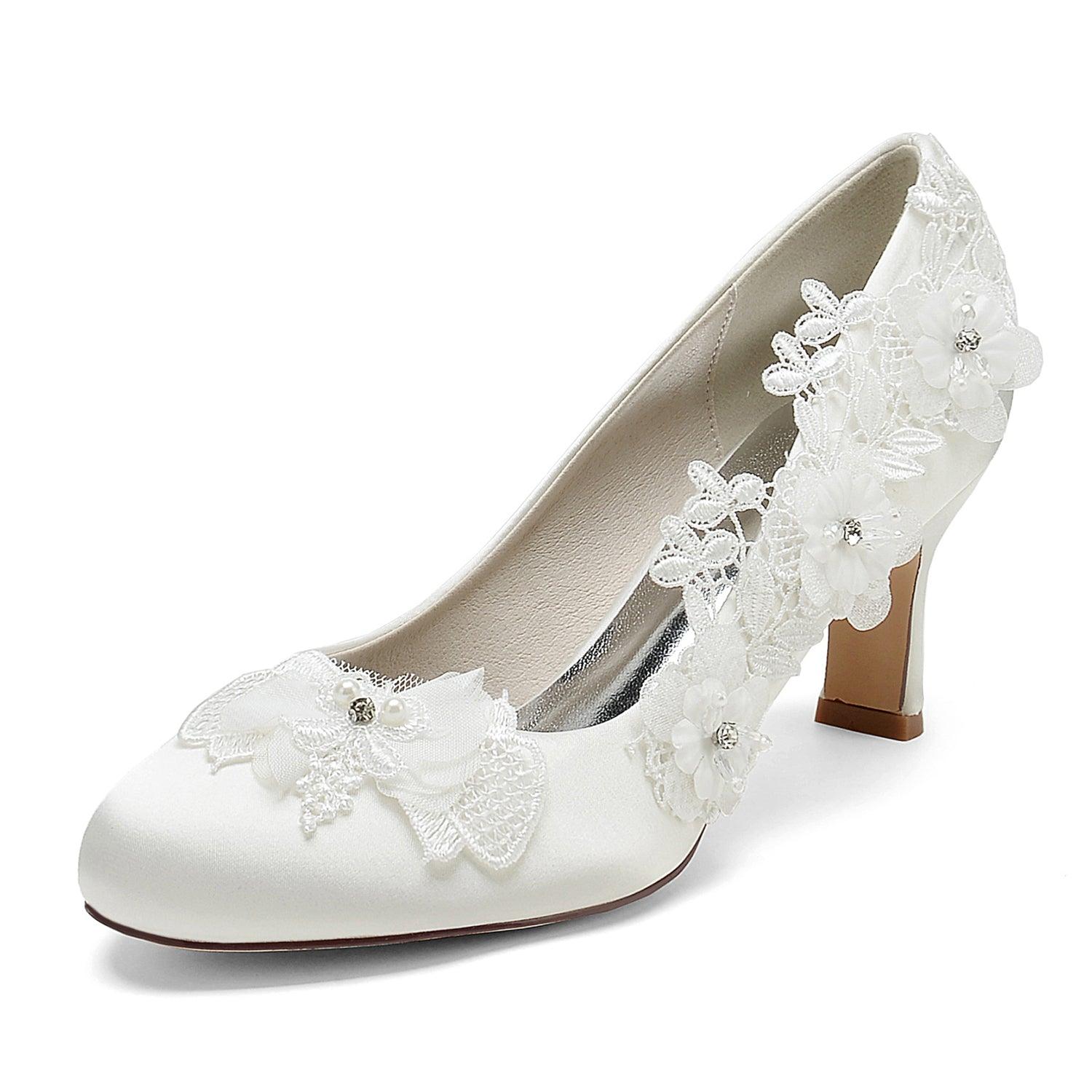 Chunky Heel 6cm Silk-Like Shoes CK0413 - COCOMELODY