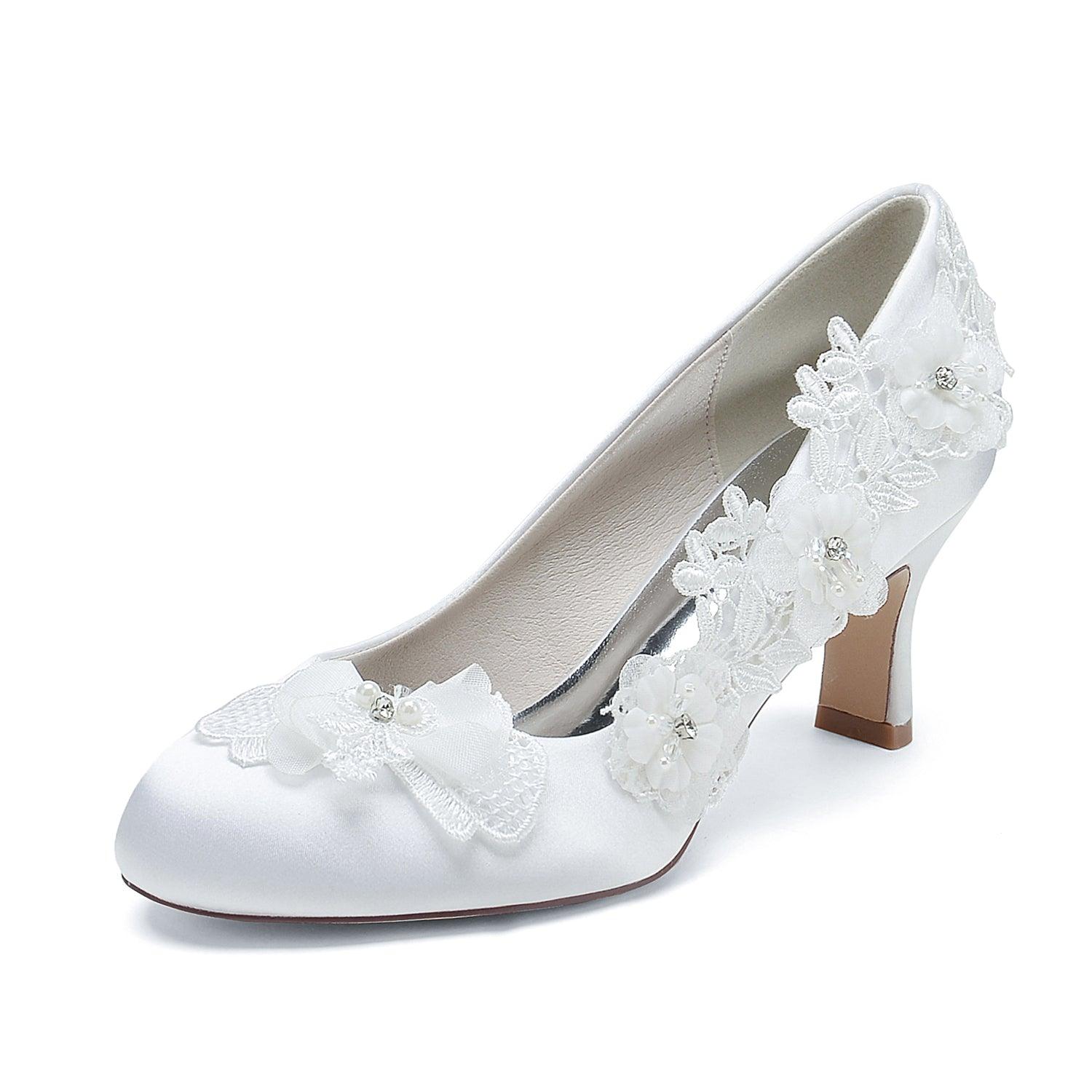 Chunky Heel 6cm Silk-Like Shoes CK0413 - COCOMELODY