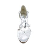 Chunky Heel 6cm Silk-Like Shoes CK0415 - COCOMELODY
