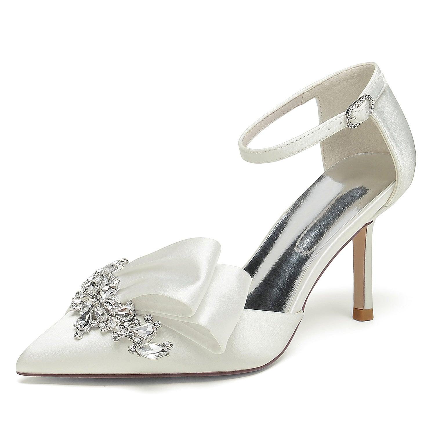 Stiletto Heel 8.5cm Silk-Like Shoes CK0417 - COCOMELODY