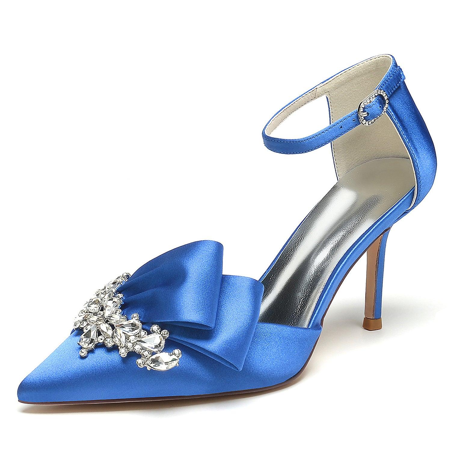 Stiletto Heel 8.5cm Silk-Like Shoes CK0417 - COCOMELODY