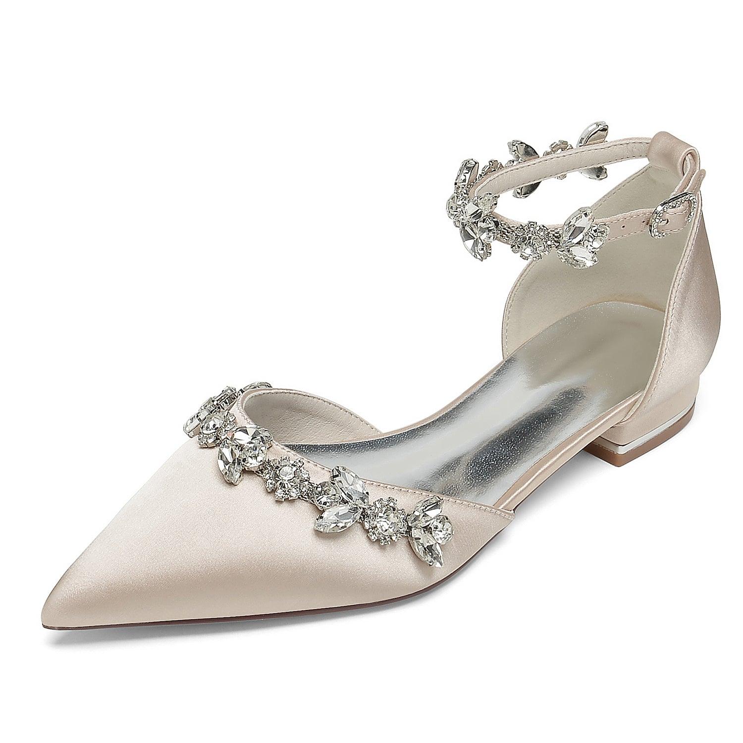 Flat Heel 2.5cm Silk-Like Shoes CK0418 - COCOMELODY