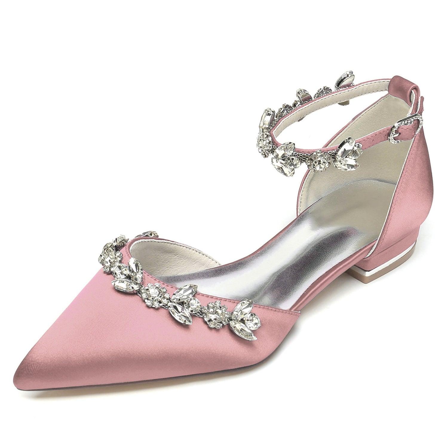 Flat Heel 2.5cm Silk-Like Shoes CK0418 - COCOMELODY