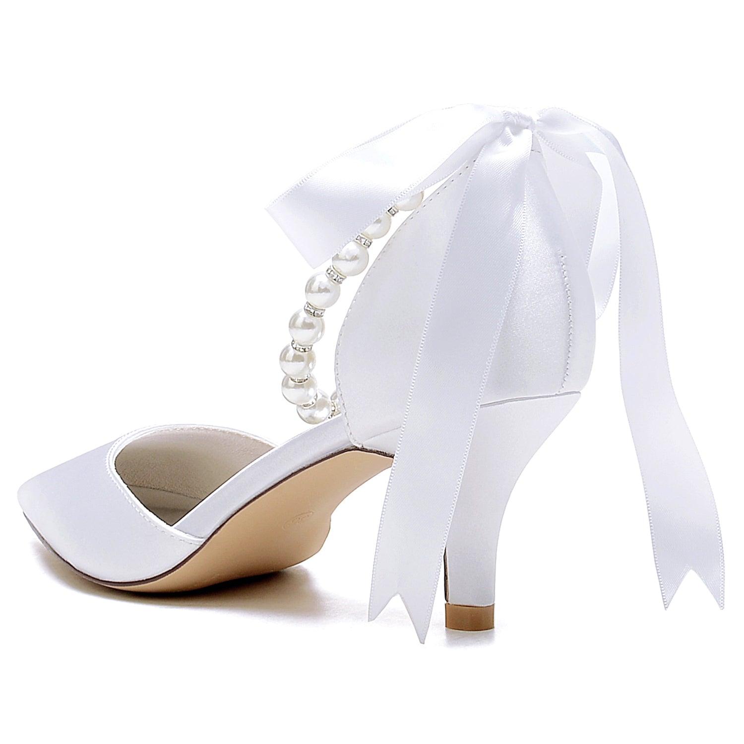 Stiletto Heel 6cm Silk-Like Shoes CK0420 - COCOMELODY