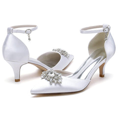 Stiletto Heel 6cm Silk-Like Shoes CK0422 - COCOMELODY