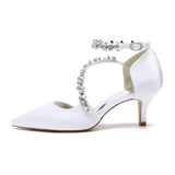 Stiletto Heel 6cm Silk-Like Shoes CK0425 - COCOMELODY