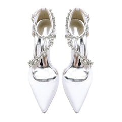Stiletto Heel 6cm Silk-Like Shoes CK0425 - COCOMELODY