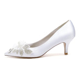Stiletto Heel 6cm Silk-Like Shoes CK0426 - COCOMELODY