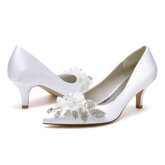 Stiletto Heel 6cm Silk-Like Shoes CK0426 - COCOMELODY