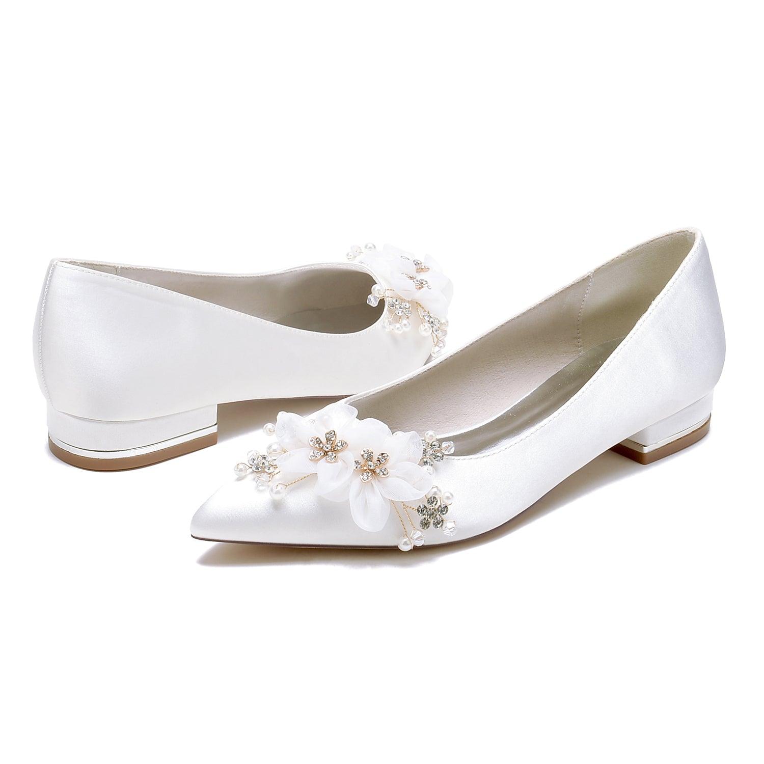 Flat Heel 2.5cm Silk-Like Shoes CK0430 - COCOMELODY