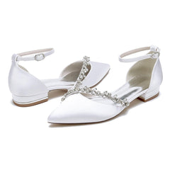 Flat Heel 2.5cm Silk-Like Shoes CK0431 - COCOMELODY