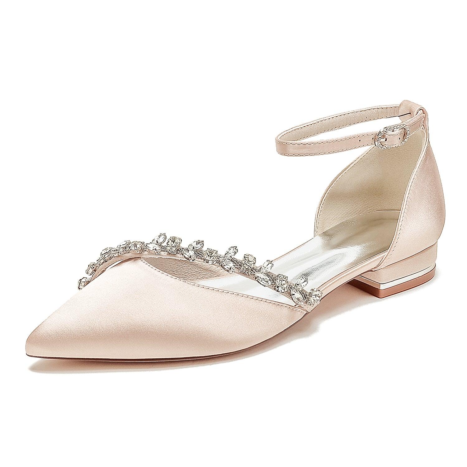 Flat Heel 2.5cm Silk-Like Shoes CK0431 - COCOMELODY