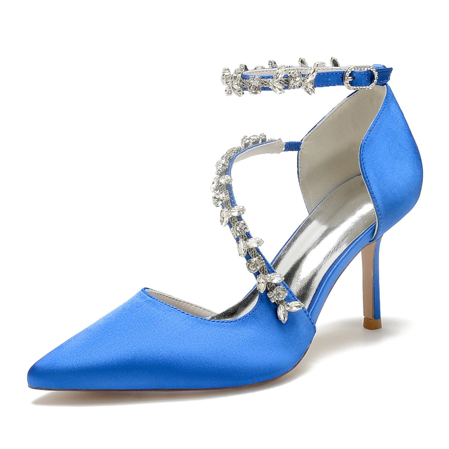 Stiletto Heel 8.5cm Silk-Like Shoes CK0432 - COCOMELODY