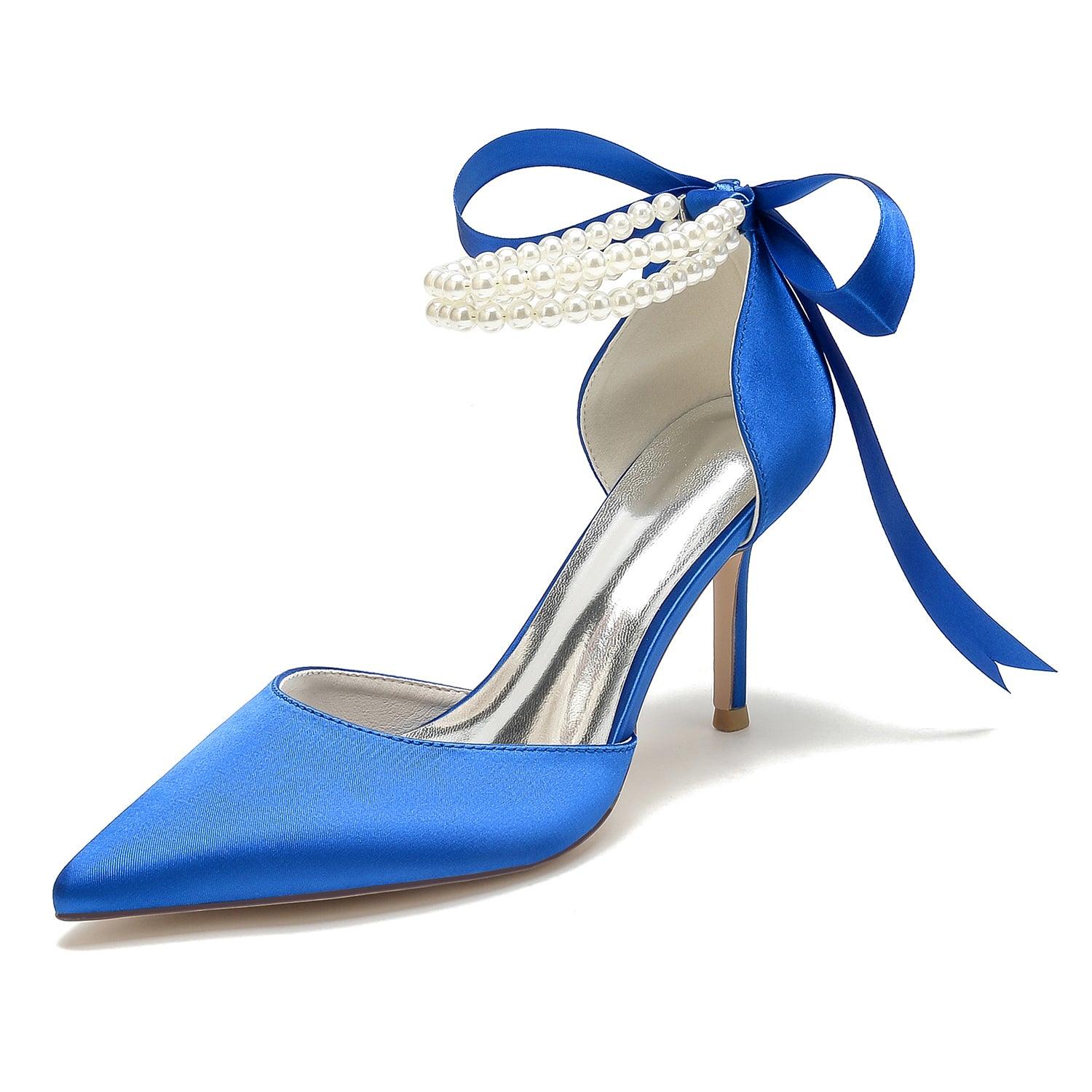 Stiletto Heel 8.5cm Silk-Like Shoes CK0444 - COCOMELODY