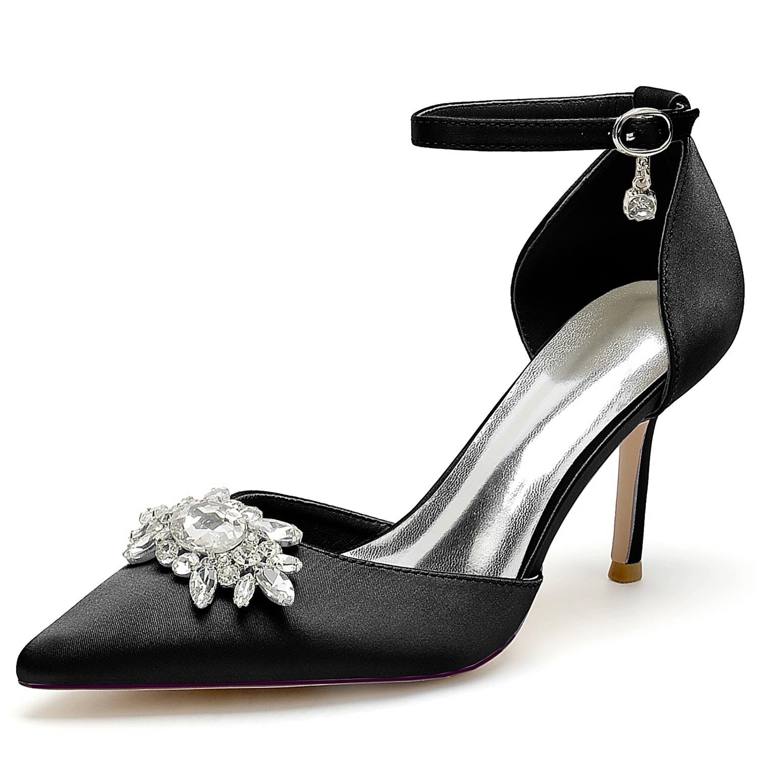 Stiletto Heel 8.5cm Silk-Like Shoes CK0445 - COCOMELODY