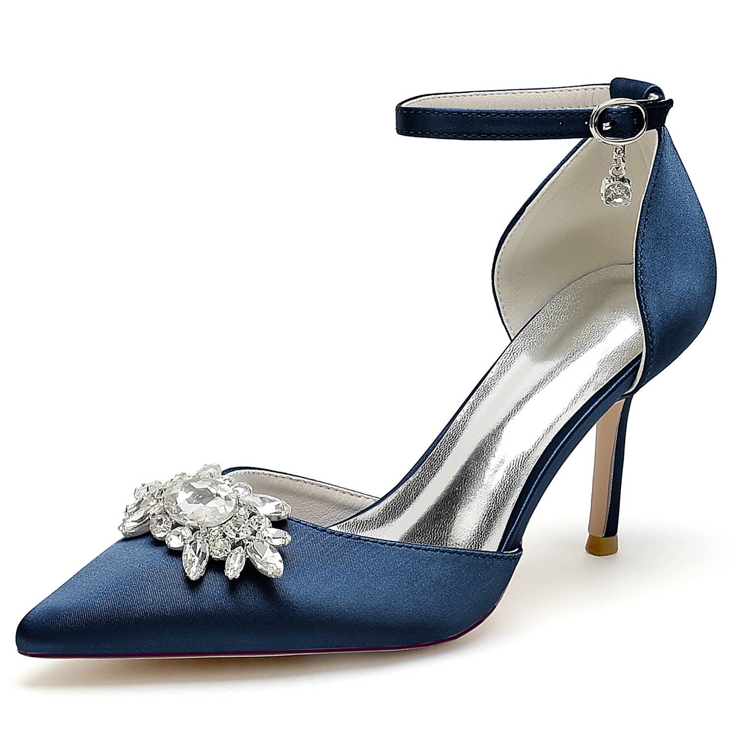 Stiletto Heel 8.5cm Silk-Like Shoes CK0445 - COCOMELODY