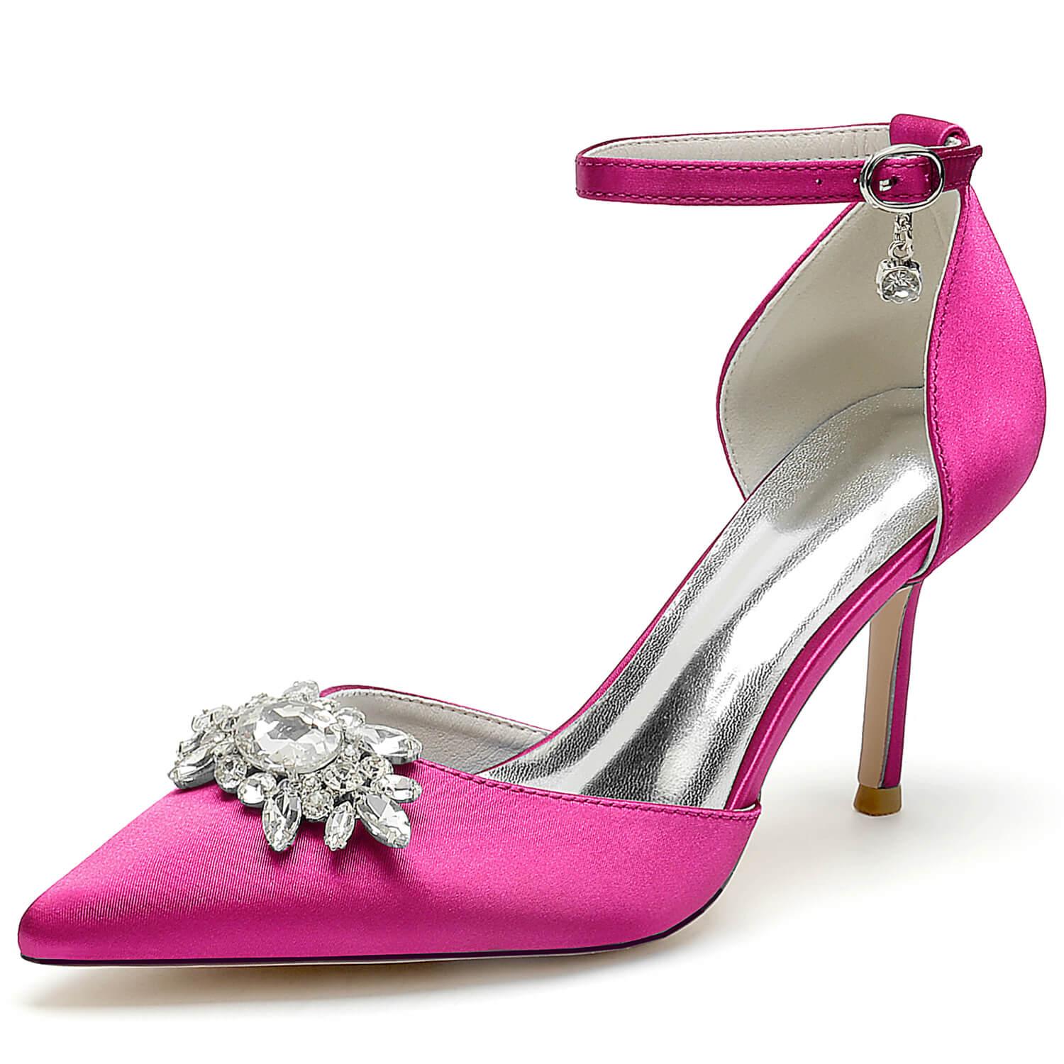 Stiletto Heel 8.5cm Silk-Like Shoes CK0445 - COCOMELODY