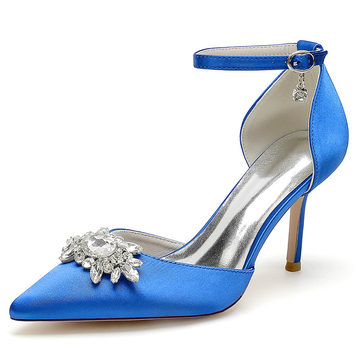 Stiletto Heel 8.5cm Silk-Like Shoes CK0445 - COCOMELODY