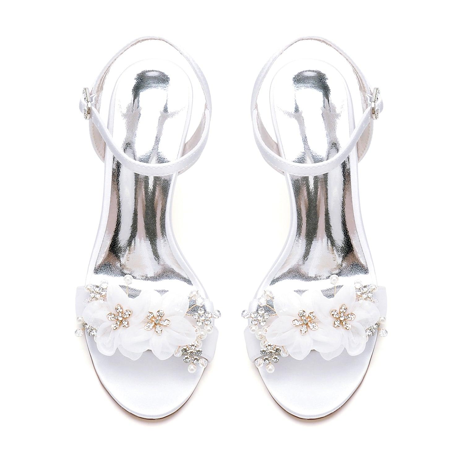 Stiletto Heel 9.5cm Silk-Like Shoes CK0449 - COCOMELODY