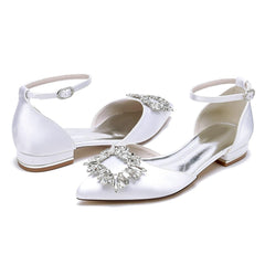 Flat Heel 2.5cm Silk-Like Shoes CK0452 - COCOMELODY