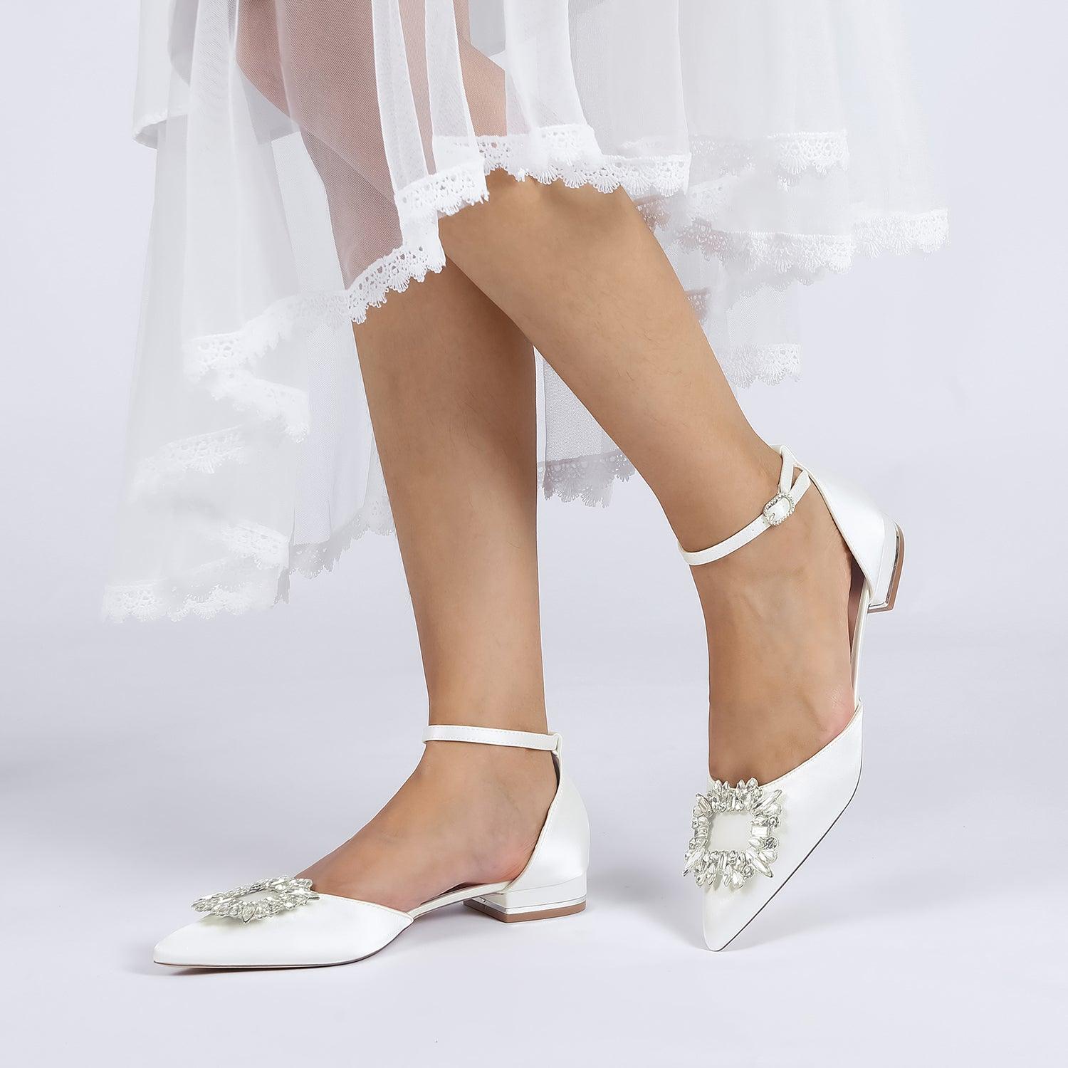 Flat Heel 2.5cm Silk-Like Shoes CK0452 - COCOMELODY