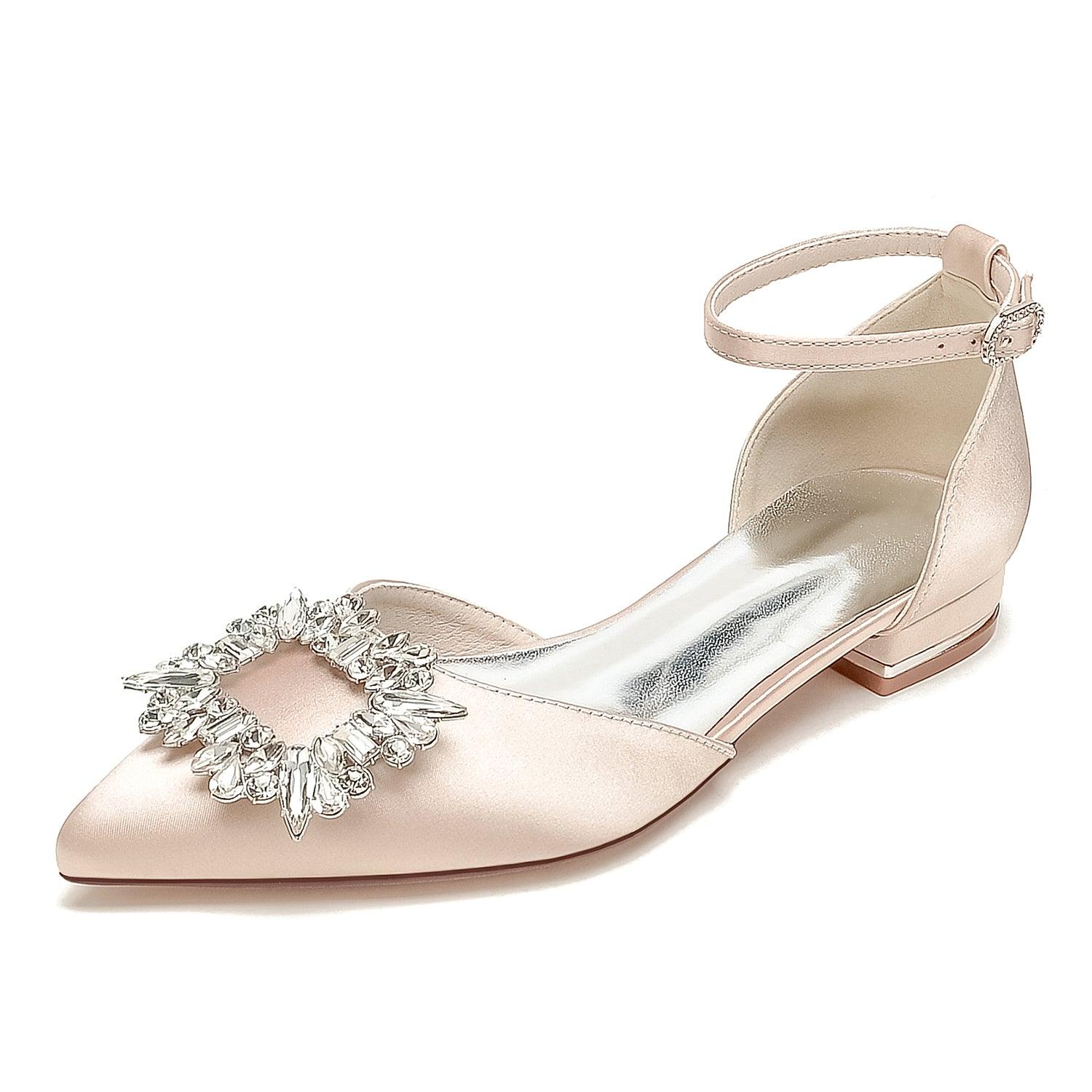 Flat Heel 2.5cm Silk-Like Shoes CK0452 - COCOMELODY