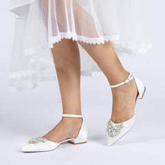 Flat Heel 2.5cm Silk-Like Shoes CK0453 - COCOMELODY