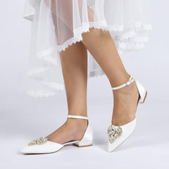 Flat Heel 2.5cm Silk-Like Shoes CK0454 - COCOMELODY