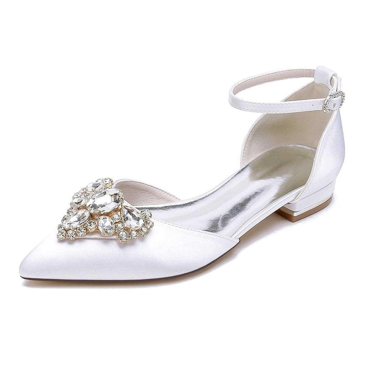 Flat Heel 2.5cm Silk-Like Shoes CK0454 - COCOMELODY