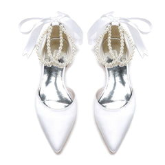 Flat Heel 2.5cm Silk-Like Shoes CK0456 - COCOMELODY