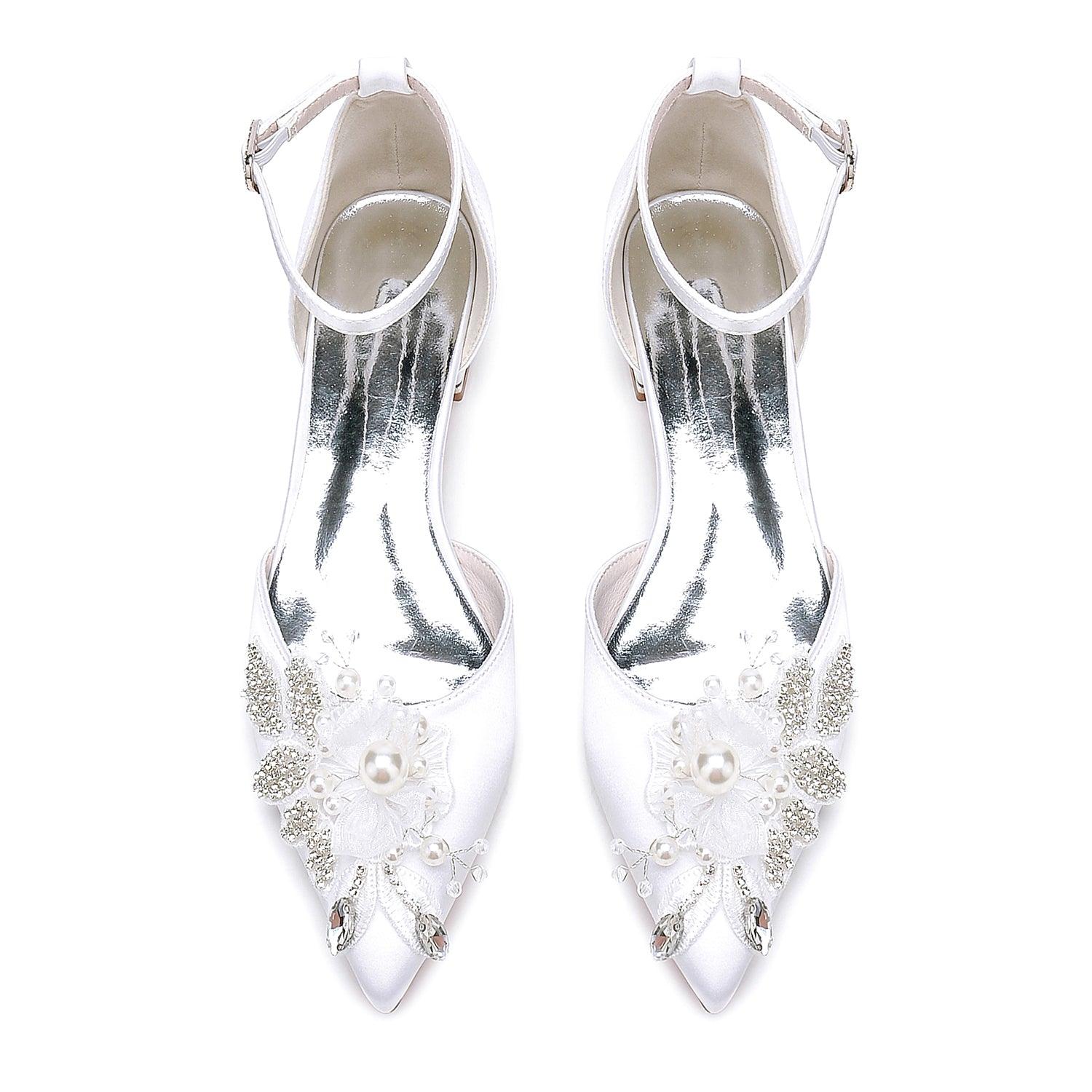 Flat Heel 2.5cm Silk-Like Shoes CK0457 - COCOMELODY