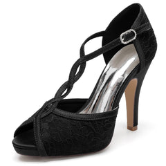 Stiletto Heel 10cm Lace Shoes CK0466 - COCOMELODY