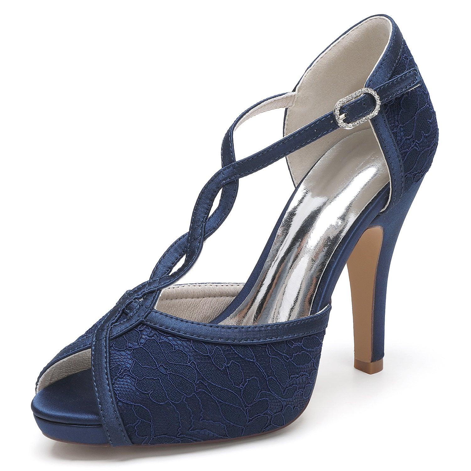 Stiletto Heel 10cm Lace Shoes CK0466 - COCOMELODY