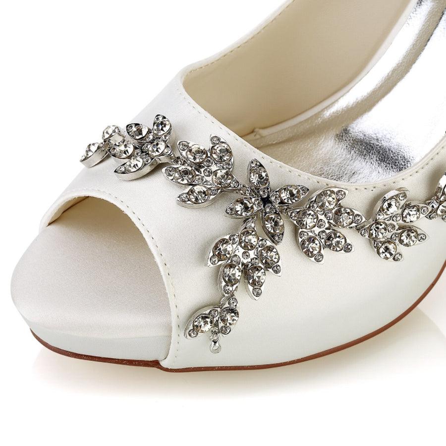 Stiletto Heel 10cm Silk-Like Shoes CK0467 - COCOMELODY