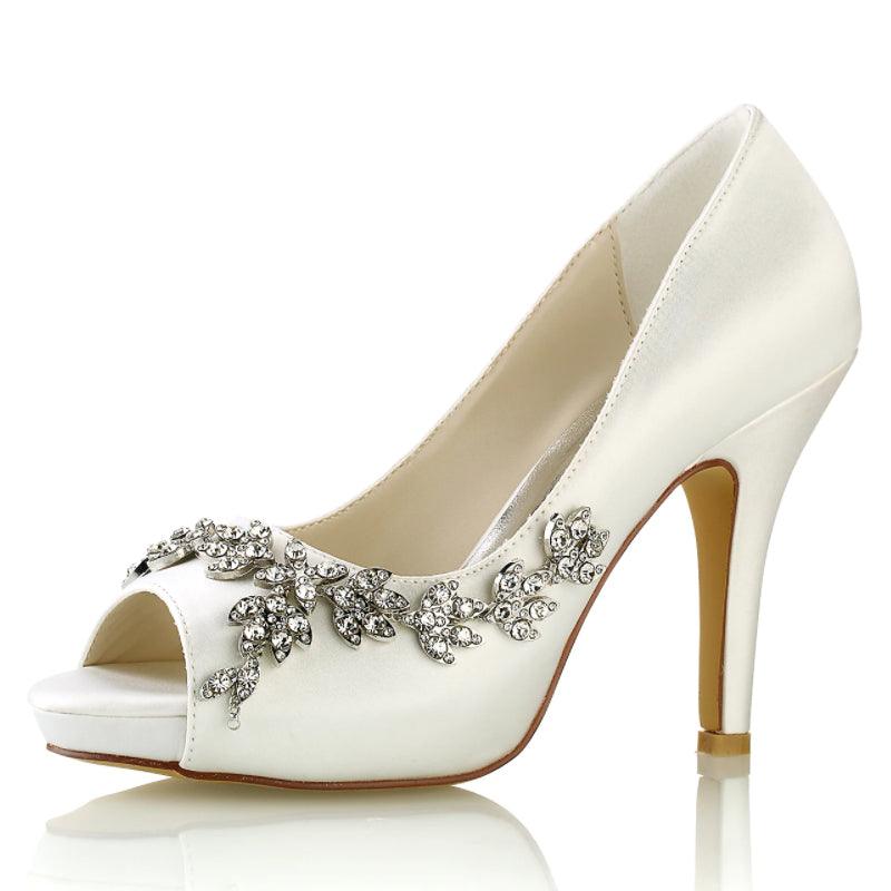 Stiletto Heel 10cm Silk-Like Shoes CK0467 - COCOMELODY