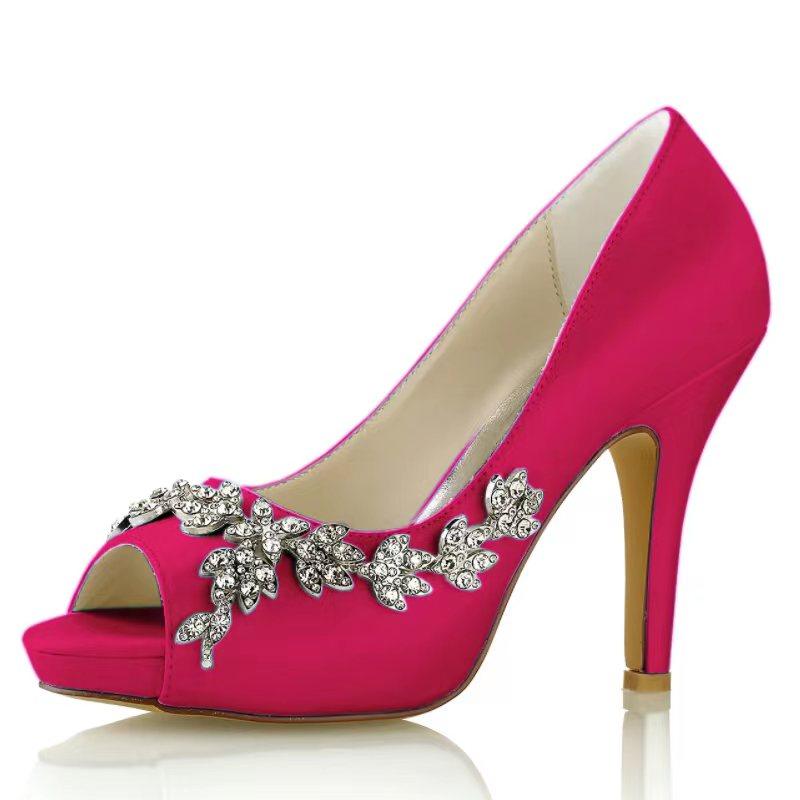 Stiletto Heel 10cm Silk-Like Shoes CK0467 - COCOMELODY