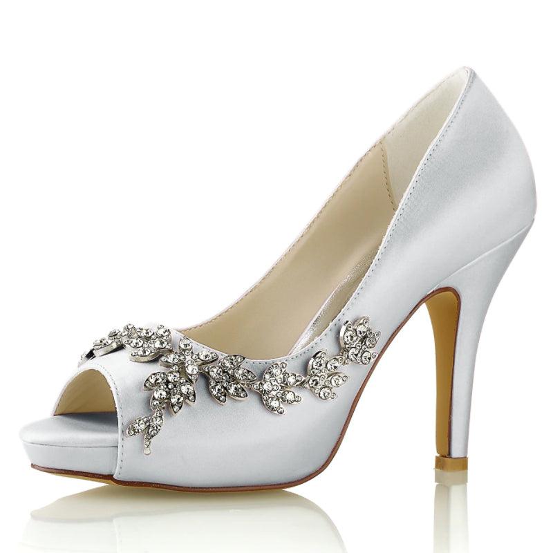 Stiletto Heel 10cm Silk-Like Shoes CK0467 - COCOMELODY