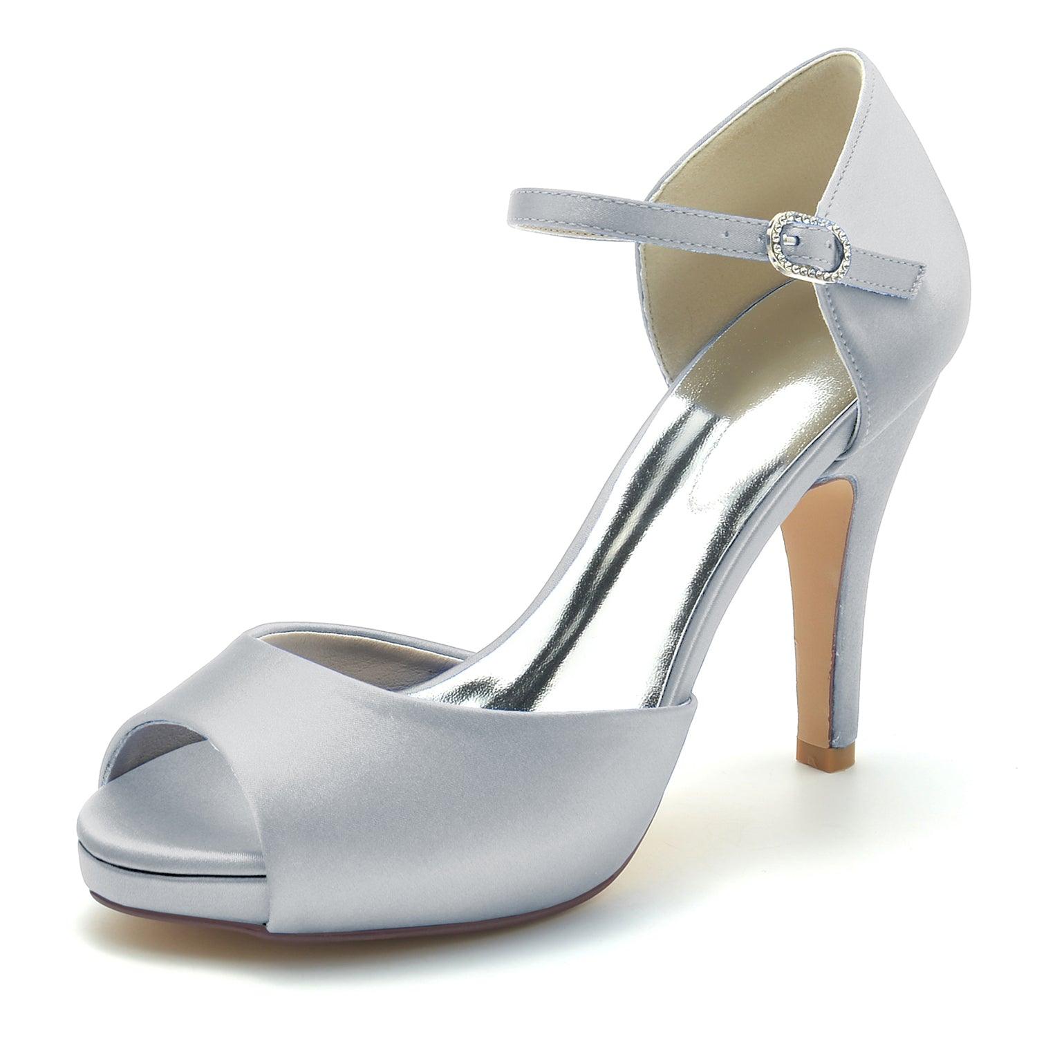 Stiletto Heel 10cm Silk-Like Shoes CK0471 - COCOMELODY